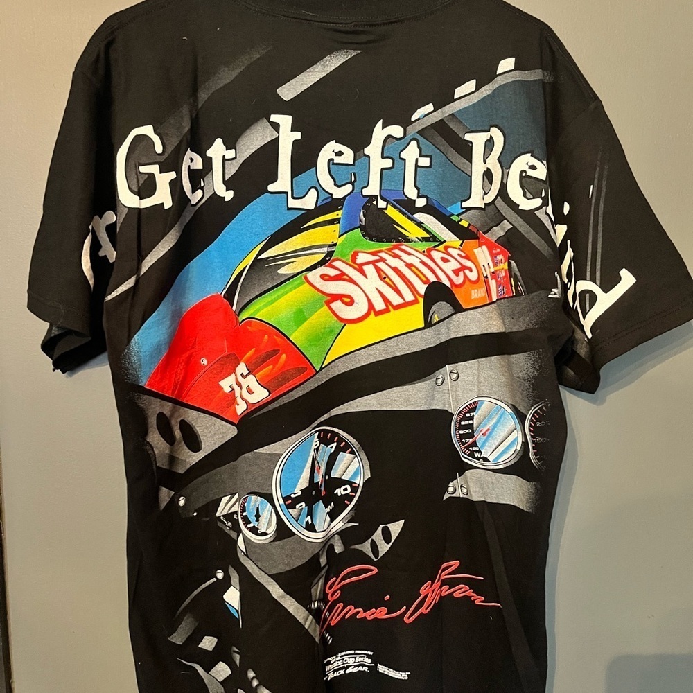 Vintage 1998 Nascar All Over Print T Shirt Skittles Attack The Track Large Irvan - Picture 2 of 4
